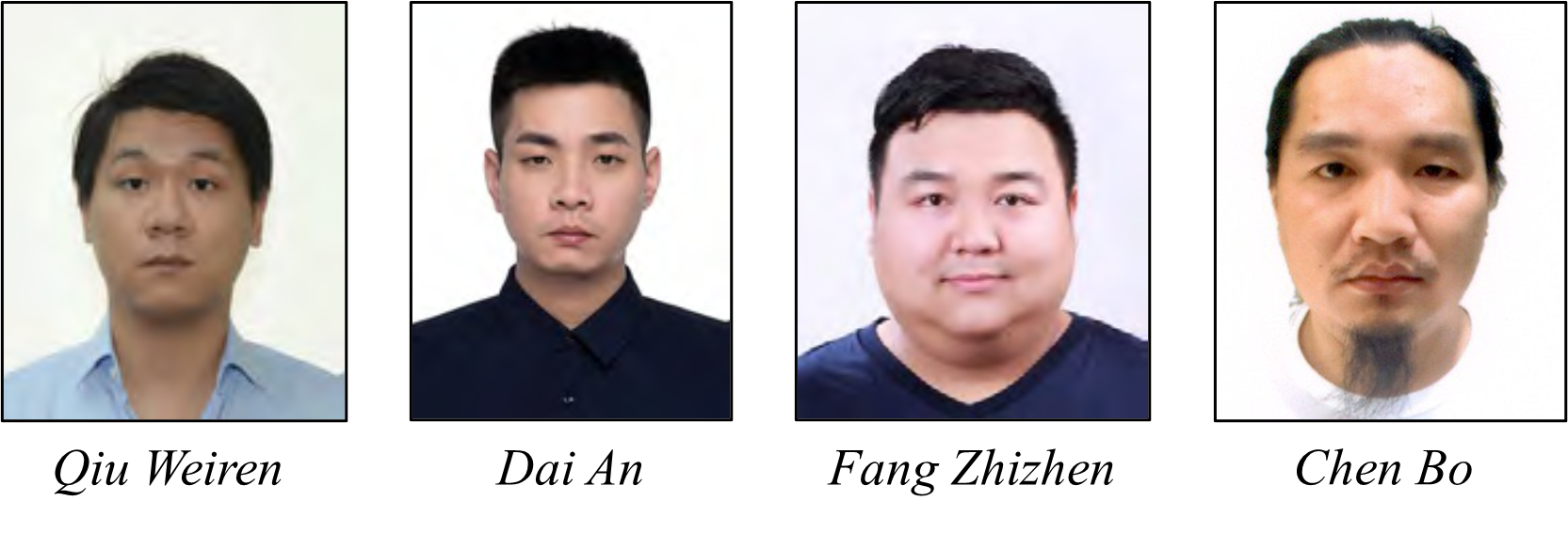 Picture of Qu Weiren, Dai An, Fang Zhizhen, Chen Bo