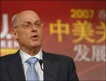 Photo: Paulson Speaks on Energy and the Environment in China