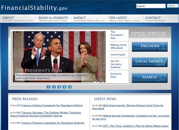 FinancialStability.gov Screenshot