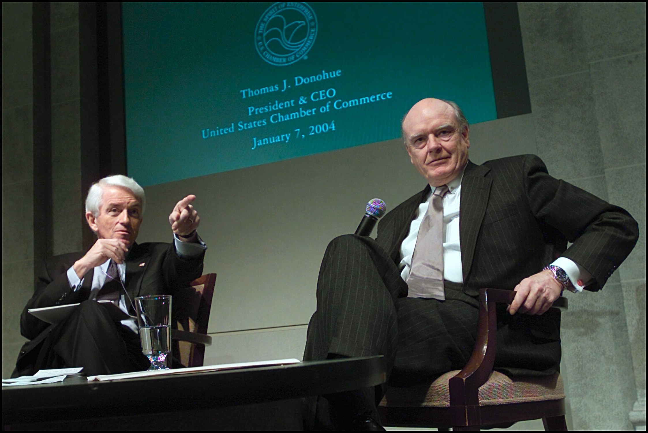 Secretary Snow Takes Questions from the Audience Following His Remarks on the Economy at the U.S. Chamber of Commerce