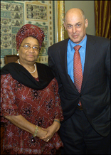 Photo: Secretary Paulson Meets with Liberian President Ellen Johnson-Sirleaf