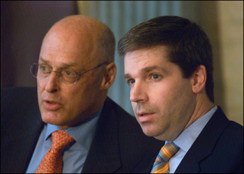 Photo: Secretary Paulson and Assistant Secretary David Nason
