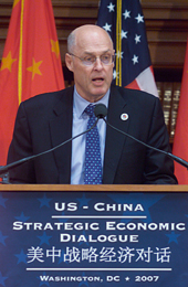 Photo: Secretary Paulson to Speak Today on the U.S.-China Economic Relationship