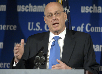 Photo: Paulson Speaks on Markets and the Economy