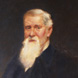 Detail of a portrait of Jay Cooke