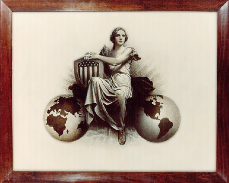 19th century allegorical oil painting