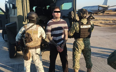 Gonzalez (a.k.a. El Ricky) after his February 3, 2025 arrest in Nuevo Laredo, Mexico.