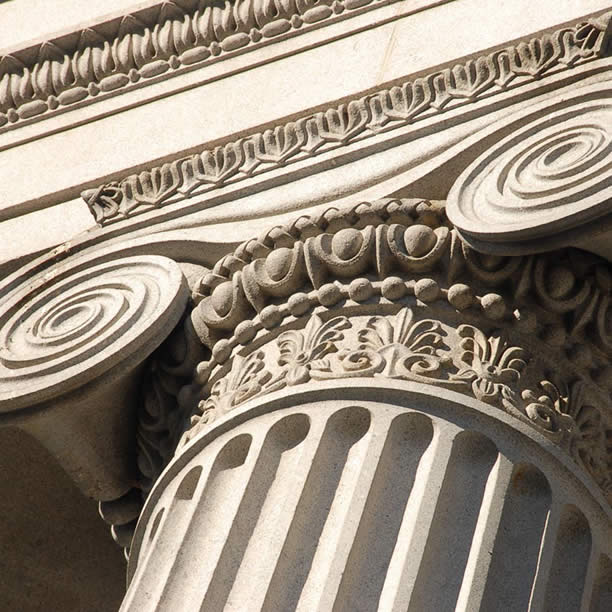 east wing column detail