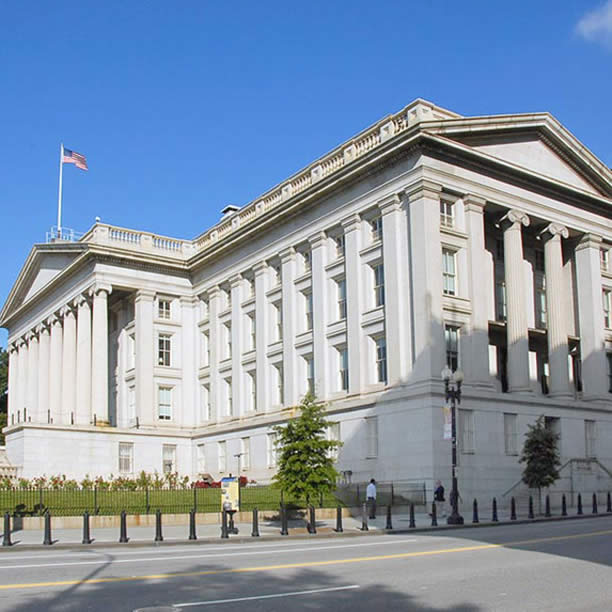 Southeast Corner Treasury Building, Treasury and the Capitol | U.S ...
