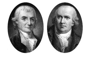 Left) Michael Hillegas and (Right) Robert Morris