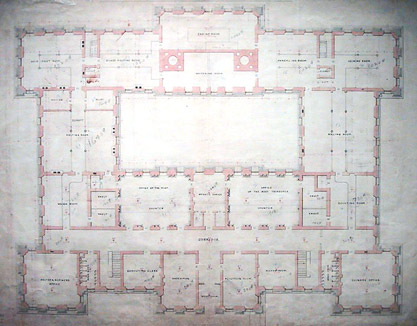 Photograph of the San Francisco Mint floorplan