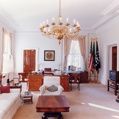 Color photograph of the Secretary of the Treasury's office