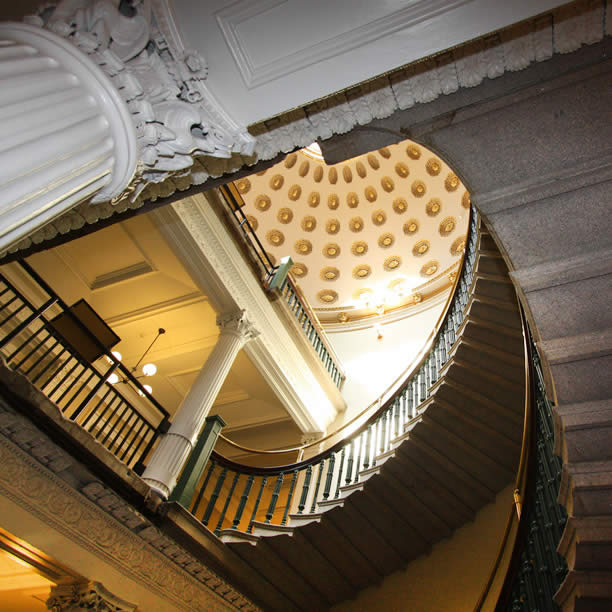 stairwell railings dome